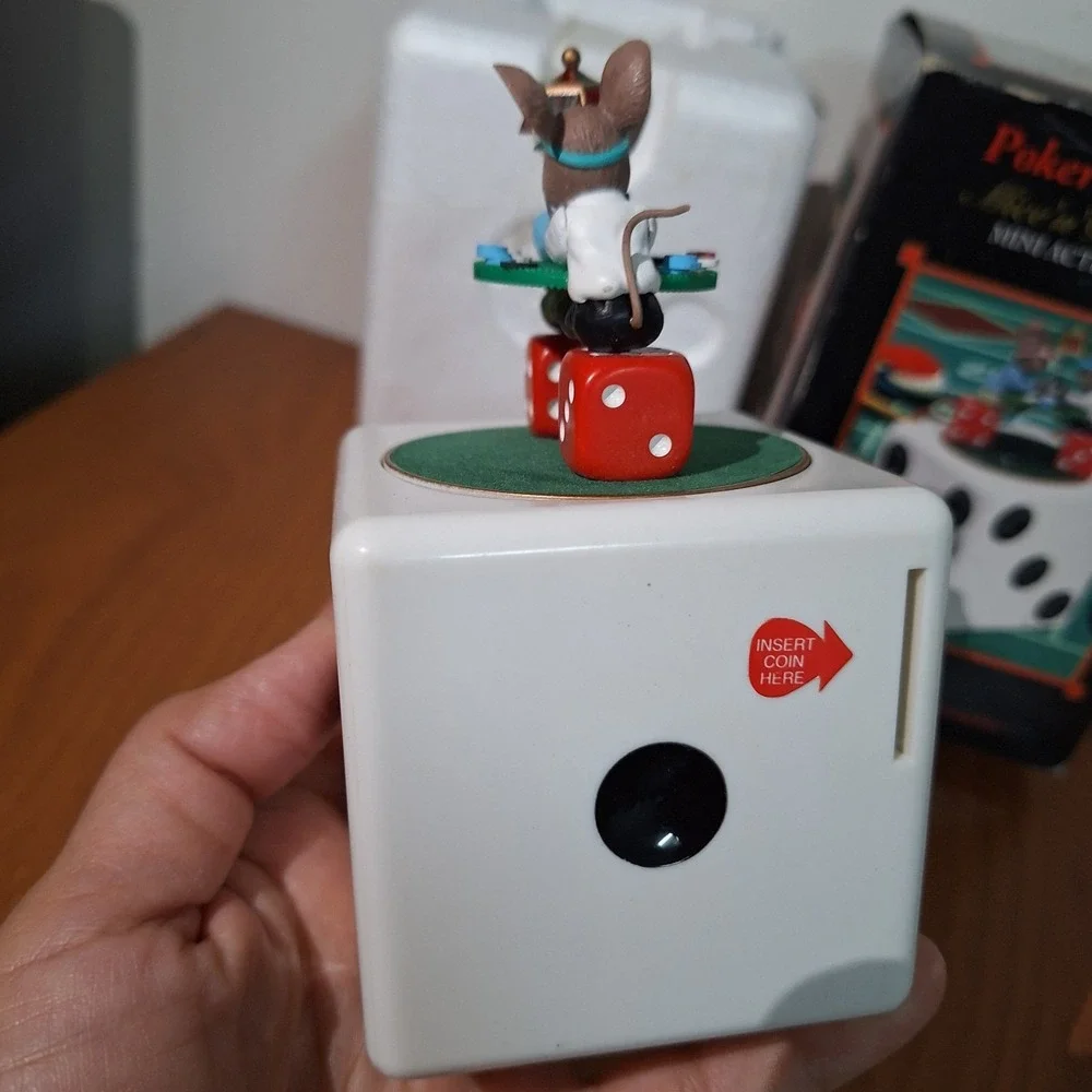 Vintage‎ 1996 Enesco - The Gambler - Mice N Dice Casino - Musical Wind Up